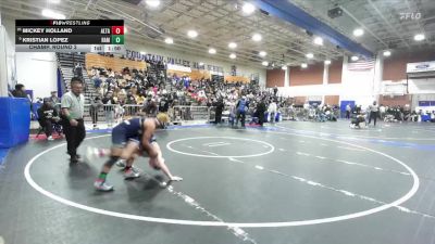 113 lbs Champ. Round 2 - Kristian Lopez, Ramona vs Mickey Holland, Alta Loma