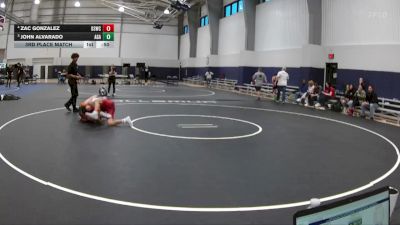113 lbs 3rd Place Match - John Alvarado, Apex Grappling Academy vs Zac Gonzalez, Dead Shot Wrestling Club