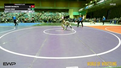 77 lbs 3rd Place - Jagger Baublits, Team Aggression vs Isaiah Cruz, Pounders WC