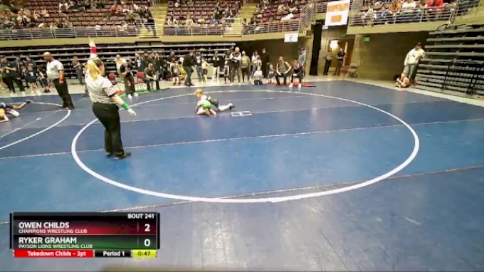 47 lbs Cons. Round 2 - Ryker Graham, Payson Lions Wrestling Club vs ...