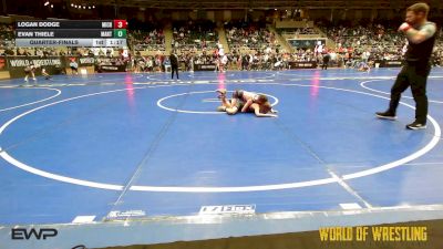73 lbs Quarterfinal - Logan Dodge, Michigan Premier Wrestling Club vs Evan Thiele, MANTANONA-TC