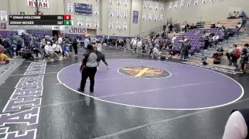 285 lbs 7th Place Match - Jonah Holcomb, Collierville vs Josiah McGee, Eastside