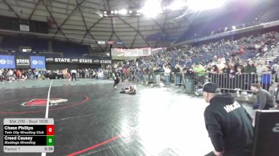 62 lbs Cons. Semis - Chase Phillips, Twin City Wrestling Club vs Creed Causey, Maddogs Wrestling