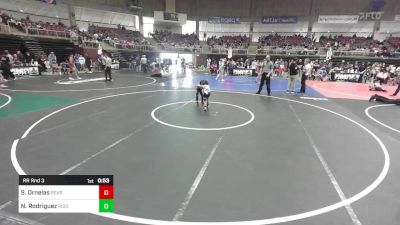 42 lbs Rr Rnd 3 - Stockton Ornelas, Bear Creek Jr. Wrestling vs Noah Rodriguez, Ridge WC