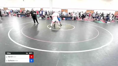 130 kg Rnd Of 32 - Joshua Terrill, Michigan vs J-Roc Solheim, Pinnacle Wrestling Club