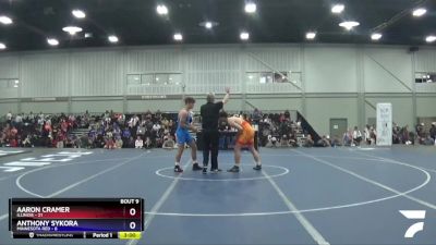 182 lbs Quarters & 1st Wb (16 Team) - Aaron Cramer, Illinois vs Anthony Sykora, Minnesota Red