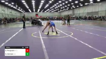 100 lbs Quarterfinal - Garrett Ferguson, Well Trained vs Grant Herman, Abilene Kids Wrestling Club