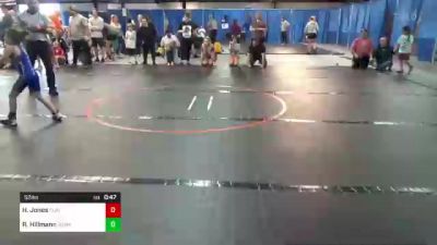 52 lbs Rr Rnd 5 - Hadley Jones, Claymont vs Raelynn Hillmann, 304 Mat Masters