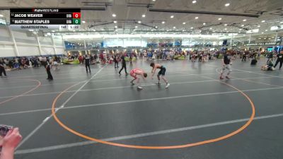 157 lbs Quarterfinal - Matthew Staples, Unattached vs Jacob Weaver, Unattached