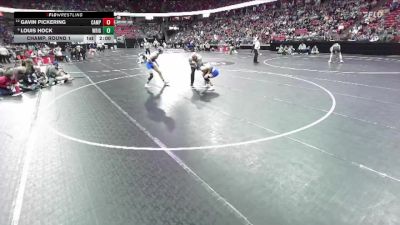 D2-144 lbs Champ. Round 1 - Louis Hock, Wrightstown vs Gavin Pickering, Campbellsport