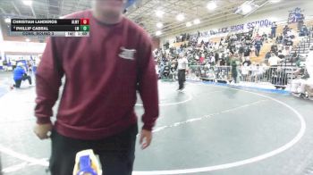 157 lbs Cons. Round 3 - Phillip Cabral, La Mirada vs Christian Landeros, Alemany