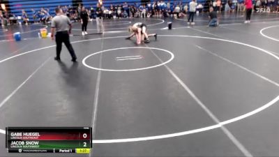 132 lbs Round 4 - Jacob Snow, Lincoln Southwest vs Gabe Huegel, Lincoln Southeast