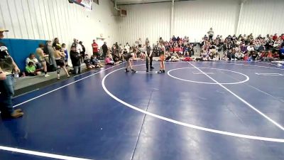 76 lbs Rr Rnd 2 - Wyatt Voros, Scissortail Wrestling Club vs Alyvia Kvittum, Salina Wrestling Club