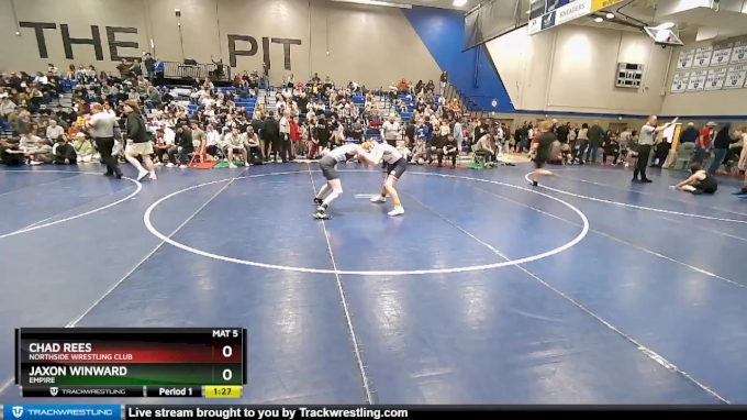 120 lbs Champ. Round 2 - Jaxon Winward, Empire vs Chad Rees, Northside ...