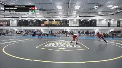 157 lbs Cons. Round 1 - Dean Poppy, Ohio Northern vs Czar Dickson, Chicago