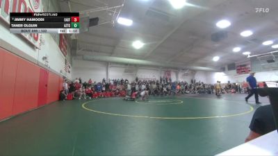 132 lbs Quarterfinal - Jimmy Hamoodi, Denver East vs Taner Olguin, Aztec