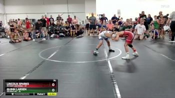 76 lbs Round 1 (6 Team) - Lincoln Sparks, PA East Lightning vs Quinn Larsen, Validus WC