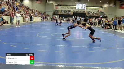 80 lbs Round Of 16 - Grayson Payne, Georgia vs Luke Taylor, Junior MatDogs Wrestling