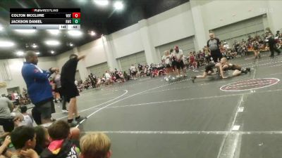 76 lbs Round 7 (8 Team) - Jackson Daniel, Rabbit Wrestling Club vs Colton McClure, Washington Dual Team