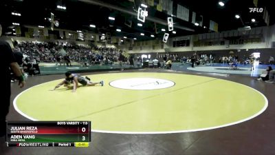 113 lbs Cons. Round 2 - Aden Vang, Mira Mesa vs Julian Reza, South Bakersfield