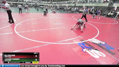 95 lbs Cons. Round 2 - Cayden Sunday, Wisconsin vs Eli Fischer, Wisconsin