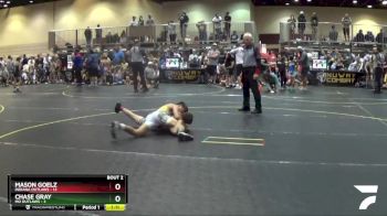 110 lbs Quarterfinals (8 Team) - Mason Goelz, Indiana Outlaws vs Chase Gray, MO Outlaws