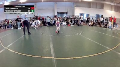 43 lbs Quarterfinal - Waylon Potts, Lebanon Youth Wrestling vs Zachary Carlson, Ranger Wrestling Club