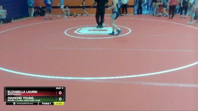 180-200 lbs Quarterfinal - Diamond Young, Higher Calling Wrestling Club vs Elizabella Laurin, Iron Knights