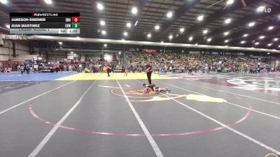 55 lbs Champ. Round 1 - Juan Martinez, Camel Kids Wrestling vs Jameson Bindner, Siouxland Wrestling Academy