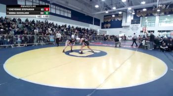 125 lbs 1st Place Match - Emma Goodland, Eleanor Roosevelt vs Cheyenne Stepanian, Hesperia