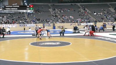 145 lbs Cons. Round 3 - Nastaja Cooper, Taylor County vs Keirli Herran, Caldwell County