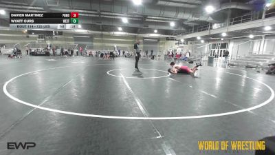 125 lbs Consi Of 16 #1 - Davien Martinez, Pomona Elite vs Wyatt Ours, Westshore Wrestling Club