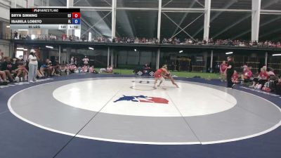 95 lbs Bryn Sinning, Kansas vs Isabela Lobeto, Florida
