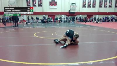 157 lbs Champ. Round 1 - Logan Struthers, Clackamas Community College vs Diago Silva, Simon Fraser (B.C.)