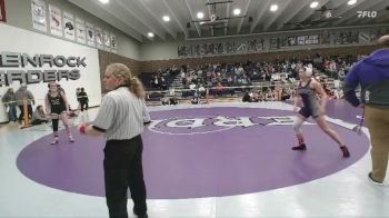 125 lbs Champ. Round 2 - Gillian Holman, Glenrock vs Mary Anderson, Moorcroft
