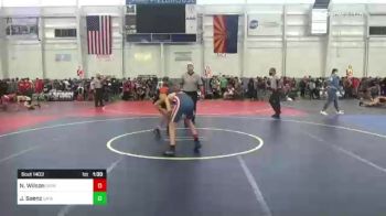 102 lbs Round Of 32 - Nolan Wilson, Grindhouse WC vs Jason Saenz, Catalines Wildcats