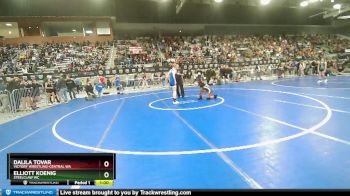 110 lbs Quarterfinal - Dalila Tovar, Victory Wrestling-Central WA vs Elliott Koenig, Steelclaw WC