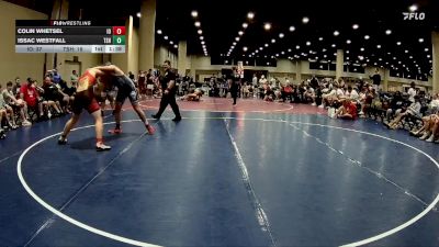 215 lbs Placement Matches (32 Team) - Issac Westfall, Team Shutt Weston vs Colin Whetsel, Indiana Outlaws
