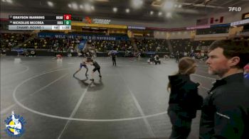 132 lbs Champ. Round 1 - Grayson Manning, Waukee Northwest vs Nickolus McCrea, Bondurant-Farrar