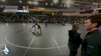 132 lbs Champ. Round 1 - Grayson Manning, Waukee Northwest vs Nickolus McCrea, Bondurant-Farrar