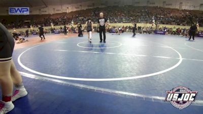 110 lbs Round Of 16 - Braedyn Pemberton, Tough N Technical Wrestling Club vs Millie Cook, Hoisington Jr Cardinals