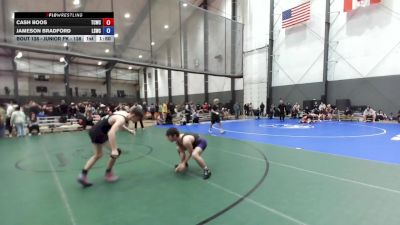 Junior FK - 138 lbs Quarters - Jameson Bradford, Lake Stevens Wrestling Club vs Cash Boos, Thurston County Wrestling Club