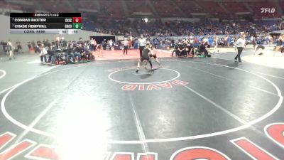 4A Boys 126 lbs Cons. Semi - Conrad Baxter, Cascade Boys vs Chase Hemphill, Crook County Boys