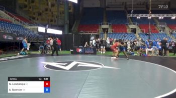 220 lbs Cons 64 #2 - Nehemiah Lendobeja, Wisconsin vs ASyiah Spencer, Oklahoma