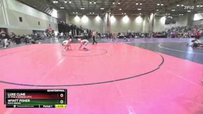 132C Quarterfinal - Luke Cline, St. Pius X (Kansas City) vs Wyatt Fisher, Rock Bridge