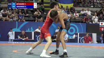 45 kg 1/8 Final - Yuta Miyagawa, Japan vs Saba Abashidze, Georgia