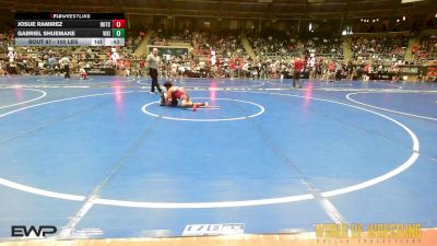 100 lbs Consi Of 16 #2 - Josue Ramirez, Hutchinson vs Gabriel Shuemake, Viking Wrestling Club (OK)