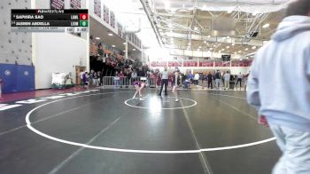 114 lbs Quarterfinal - Saphira Sao, Lowell vs Jasmin Abdella, Leominster