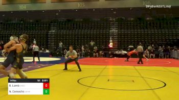 141 lbs Prelims - Nick Camacho, UN-Menlo vs Brody Lamb, Northern Colorado