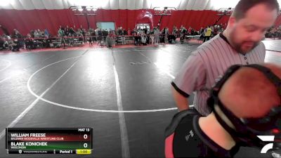 108 lbs Champ. Round 1 - Blake Konichek, Wisconsin vs William Freese, Baldwin Woodville Wrestling Club